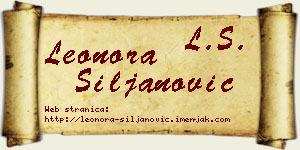 Leonora Siljanović vizit kartica
